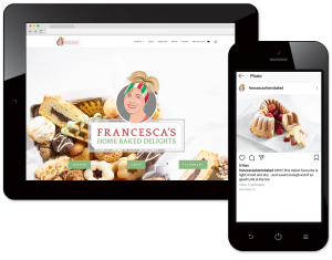 Francescas Home Baked Delights - Website and Instagram